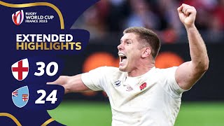 England survive despite Fiji fightback  England v Fiji  Rugby World Cup 2023 Extended Highlights [upl. by Drawoh]