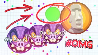 BIGGEST POPSPLIT EVER Agario WORLD RECORD Agario [upl. by Airual]