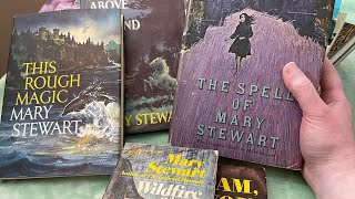 ASMR Book Collection  Mary Stewart whispered page sounds tapping tracing [upl. by Finbur]