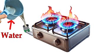 I Turn Gas Stove into a Water Stove Lifetime Free Cooking Gas [upl. by Gorges]