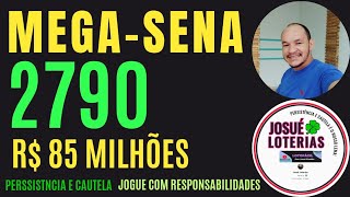 MEGASENA CON 2790 R 85 MILHÕES VEJA AS DICAS E ALERTAS ATUALIZADO AQUI [upl. by Areem138]