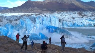 5 Monster Glacier Collapse Caught On Camera [upl. by Neelhtakyram298]