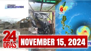 24 Oras Express November 15 2024 HD [upl. by Adniroc170]