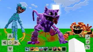 ITS REALLY SCARY NEW ADDON Poppy Playtime Chapter 3 in MINECRAFT PE [upl. by Leahcimsemaj]