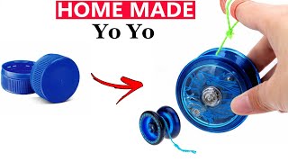 how to make yo yo  how to make yoyo at home  how to make yoyo at home with bottle caps [upl. by Ateuqram596]