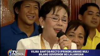 Vilma Santos reelected Batangas governor [upl. by Siuoleoj204]