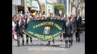 GALLARDETES Y MEDALLAS DE ORO COLEGIO MANUEL PARDO CHICLAYO LAMBAYEQUE [upl. by Simon]