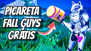 COMO PEGAR PICARETA DO FALL GUYS GRÁTIS NO FORTNITE [upl. by Ainaj734]