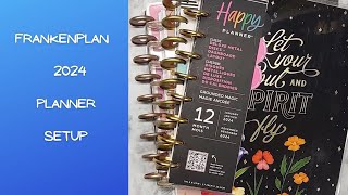 Planner Setup  2024 Frankenplan 4 Planners Into 1 Happy Planner Classic [upl. by Ahseia]