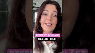 Respekt schlägt Beliebtheit viral shorts erfolg führung unternehmer [upl. by Esenej416]