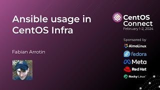 Ansible usage in CentOS Infra [upl. by Arrakat]