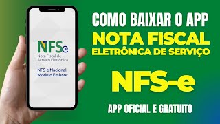 APLICATIVO NFSe Mobile da Receita Federal pra MEI Emitir Nota fiscal Eletrônica [upl. by Roanne]