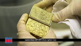 Remove Buffing Compound from Brass with Lusterclean ZipOff [upl. by Saiff]