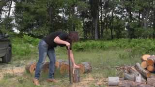 How to use a Splitting Axe or Maul Skill Training [upl. by Mirielle199]