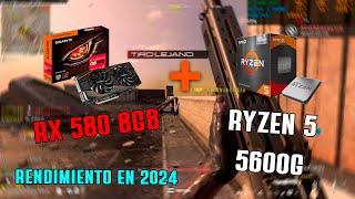 Ryzen 5 5600G  Rx 580 8GB  PARTE 2  GRAFICA CALIDADPRECIO  Rendimiento en 2024 [upl. by Vivianne633]