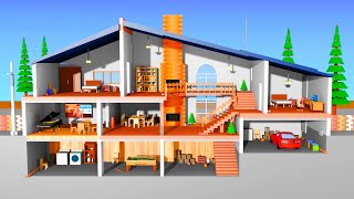 Earthquake Comparison  3D House [upl. by Laehpar]