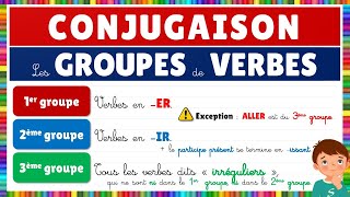 Les groupes de verbes de la conjugaison  Français [upl. by Nylloh]