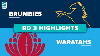 Super Rugby Pacific  Brumbies v Waratahs  Round 3 Highlights [upl. by Nauqyt]