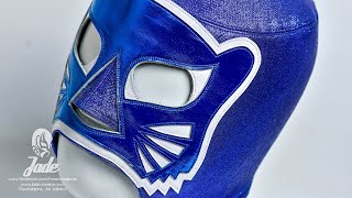 Cómo se hace la máscara de Blue Panther  How to make Blue Panther Mask Lucha Libre [upl. by Asilanom134]