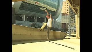 No Comply Frontside Wallride on the bank to Jersey Barrier [upl. by Rolyt]