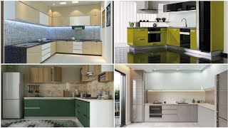 L Shaped Modular kitchen Designs Modern Kitchen Interior  L shaped kitchen cupboard designs 2024 [upl. by Katalin773]