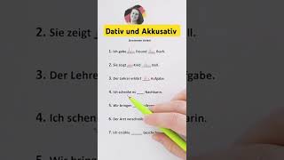 Dativ und Akkusativ  Bestimmte Artikel  Learn German  German for beginners [upl. by Sura]