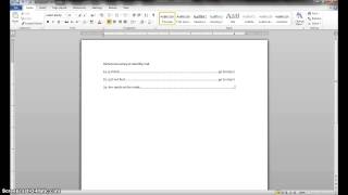 Making a Dichotomous Key in Microsoft word [upl. by Aamsa]