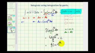 Ex 4 Integration by Parts xsqrtxm [upl. by Cordy395]