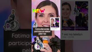 Fatima Bernardes participa do teleton pela 1 vez noticias teleton fatimabernardes television [upl. by Vokaay]