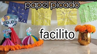 cómo hacer papel picado facil [upl. by Cati452]