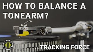 How to Balance a Turntable Tonearm amp Set Tracking Force  Vinyl 101 [upl. by Elleral]