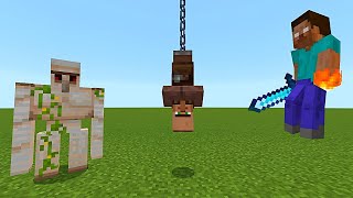 Can an Iron Golem save a Villager from Herobrine [upl. by Rich]