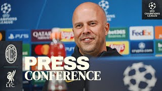 Champions League Press Conference AC Milan vs Liverpool [upl. by Nohsyt]