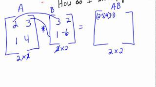 how to multiply 2x2 matrices [upl. by Nazar]