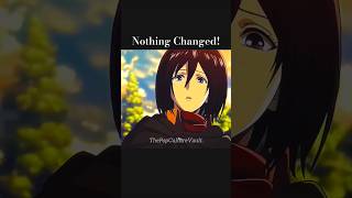 Nothing Changed  AOT  anime aotedit shortvideo shorts subscribemychannel [upl. by Adamik]