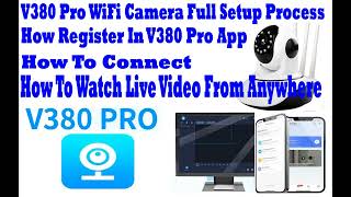 V380 pro wifi Camera software installation amp Setup amp remote viewing on Laptop or PC [upl. by Goar]