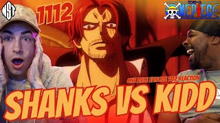 SHANKS VS KIDD  One Piece Episode 1112 REACTION  NST [upl. by Om532]