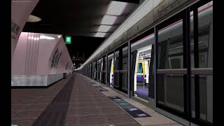 MTR Q Train  Causeway Bay Station OpenBVE 2023 [upl. by Mercado]