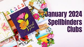 Spellbinders January Clubs Overview  Cardmaking Ideas [upl. by Alasteir]