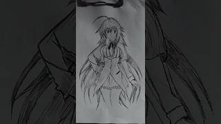 Rias gremory trendinganime artsketch [upl. by Saxena]