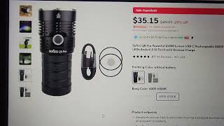 Sofirn Q8 Pro Black Friday Sale High Power LED Flashlight [upl. by Publias677]