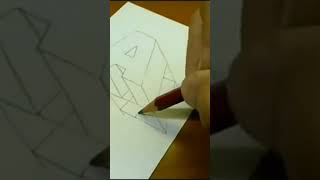 A alphabet 3d drawing  trending 🔥🔥🔥🔥song 🎵🎵 3d sketch [upl. by Fritzie]