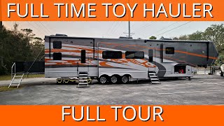 Full Time Toy Hauler Luxe 46FB Front Bathroom [upl. by Marco]