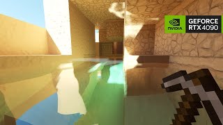 Ultra Realistic Minecraft RTX Shaders Minecraft RTX 4090 4K 60 FPS [upl. by Weslee296]