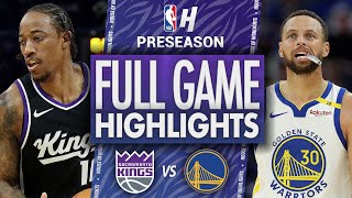 Sacramento Kings vs Golden State Warriors  Full Game Highlights  October 11 2024 NBA Preseason [upl. by Fraase]