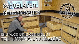 Schubladen selber bauen Teil 1 mit Clemens der Zimmermann [upl. by Aihsetan523]