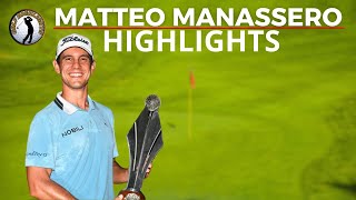 Matteo Manassero Winning  HIGHLIGHTS 2024 Jonsson Workwear Open [upl. by Evangelist698]