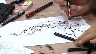 Apprendre la calligraphie arabe à Sciences Po [upl. by Viki]