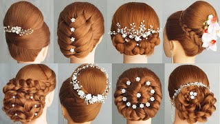 TOP 8 Easy Wedding Hairstyles You Need To Try  Glamorous Hair Styles Long Hair [upl. by Rehoptsirhc]