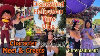 Disneyland Vlog Halloween Time Character meetampgreets Merch 2024 [upl. by Weinhardt]